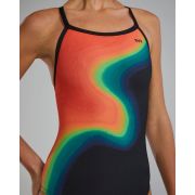 Costum înot întreg femei TYR Diamondfit - Multi Warm | rezistent clor