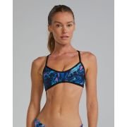 Costum înot bikini femei TYR Durafast Elite Trinityfit Top Marmaris - albastru/roz | rezistent clor