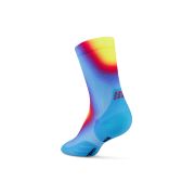 Șosete compresie CEP Run Edition Gradient 5.0 Mid Cut W - albastru/galben