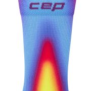 Șosete compresie CEP Run Edition Gradient 5.0 Mid Cut W - albastru/galben