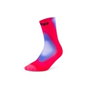 Șosete compresie CEP Run Edition Gradient 5.0 Mid Cut W - roz/albastru