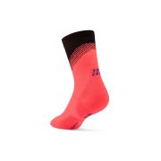 Șosete compresie CEP Run Edition Split Mid Cut W - coral neon/negru | alergare