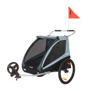 Remorcă Thule Coaster Xt albastru set bicicletă+roată plimbare Pfas Free