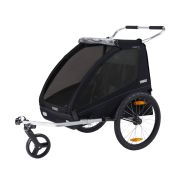 Remorcă Thule Coaster Xt negru set bicicletă+roată cărucior Pfas Free