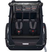 Remorcă Thule Coaster Xt negru set bicicletă+roată cărucior Pfas Free