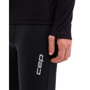 Bluză termică merinos CEP Core Run Merino Base Layer bărbați - negru | mânecă lungă