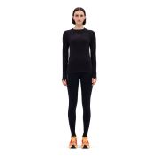Bluză termică merinos femei CEP Core Run Merino Base Layer - negru | mânecă lungă