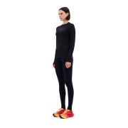 Bluză termică merinos femei CEP Core Run Merino Base Layer - negru | mânecă lungă
