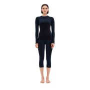 Colanți schi merinos 3/4 femei CEP Ski Merino Base Layer 2.0 - negru | strat de bază
