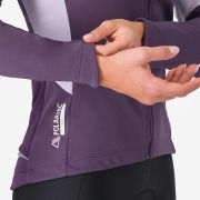 Geacă ciclism femei Castelli Entrata 2 W Jacket - night shade/purple mist | Polartec® AirCore™