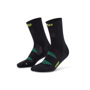 Șosete compresie alergare CEP Pro Run Ultralight Mid Cut - negru | ultraușoare
