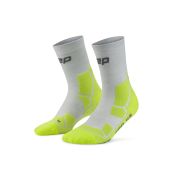 Șosete compresie hiking CEP Hiking Mid Cushion W - gri/lime acid