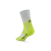Șosete compresie hiking CEP Hiking Mid Cushion W - gri/lime acid
