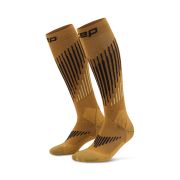 Șosete compresie schi de tură femei CEP Ski Touring Merino 3.0 - maro/antracit | compresie schi