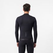 Tricou ciclism mânecă lungă Castelli Thermowoven LS Jersey - negru | cu lână