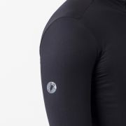 Tricou ciclism mânecă lungă Castelli Thermowoven LS Jersey - negru | cu lână