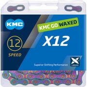 Lanț Kmc X12 Wax 12 vit. 1/2x11/128 126L Aurora Blue