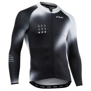 Tricou ciclism Northwave Blade lung negru/gri deschis