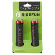 Manșon Bikefun X-Head Lock On negru-portocalie 130mm - Hy-536XOO