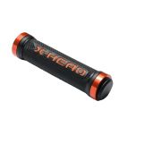 Manșon Bikefun X-Head Lock On negru-portocalie 130mm - Hy-536XOO