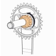 Angrenaj Pedalier SHIMANO SLX FC-M7120-1 - 1x12 Viteze, 175mm, Hollowtech 2 w/o CR, w/o TL-FC41 (CL 55mm)