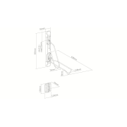 Suport de Perete Bicicleta CONTEC Smart Fold - Black