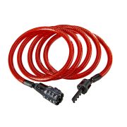 Antifurt Cablu KRYPTONITE Keeper 712 Combo - 7mm/120cm - Red