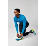 Brooks High Point Long Sleeve – Bluză de alergare trail cu mânecă lungă, lână merinos - Albastru