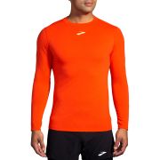 Brooks High Point Long Sleeve – Bluză de alergare trail cu mânecă lungă, lână merinos - Roșu