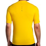 Brooks High Point Short Sleeve – Tricou de alergare trail, lână merinos - Galben