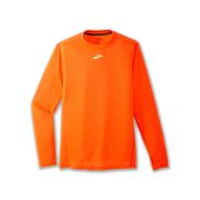 Brooks High Point Long Sleeve – Bluză de alergare trail cu mânecă lungă, lână merinos - Roșu