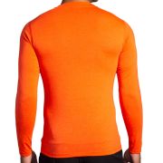 Brooks High Point Long Sleeve – Bluză de alergare trail cu mânecă lungă, lână merinos - Roșu