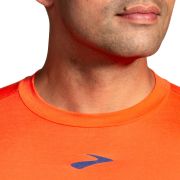 Brooks High Point Long Sleeve – Bluză de alergare trail cu mânecă lungă, lână merinos - Portocaliu