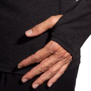 Brooks High Point Long Sleeve – Bluză de alergare trail cu mânecă lungă, lână merinos - Negru