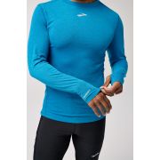 Brooks High Point Long Sleeve – Bluză de alergare trail cu mânecă lungă, lână merinos - Albastru