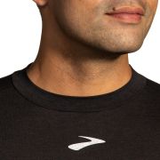 Brooks High Point Long Sleeve – Bluză de alergare trail cu mânecă lungă, lână merinos - Negru