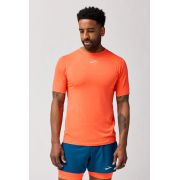 Brooks High Point Short Sleeve – Tricou de alergare trail, lână merinos - Roșu (819)
