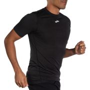 Brooks High Point Short Sleeve – Tricou de alergare trail, lână merinos - Negru