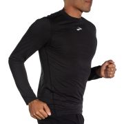 Brooks High Point Long Sleeve – Bluză de alergare trail cu mânecă lungă, lână merinos - Negru
