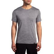 Brooks Luxe Short Sleeve – Tricou de alergare foarte moale - Gri