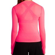 Brooks High Point Long Sleeve W – Bluză de alergare trail cu mânecă lungă, lână merinos - Roz