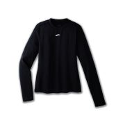 Brooks High Point Long Sleeve W – Bluză de alergare trail cu mânecă lungă, lână merinos - Negru