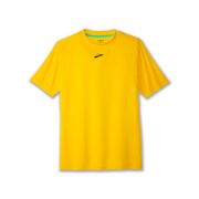 Brooks High Point Short Sleeve – Tricou de alergare trail, lână merinos - Galben