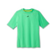 Brooks High Point Short Sleeve W – Tricou de alergare trail, lână merinos - Verde
