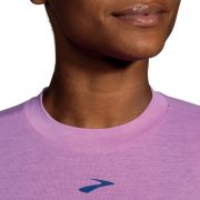 Brooks High Point Short Sleeve W – Tricou de alergare trail, lână merinos - Mov