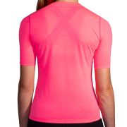 Brooks High Point Short Sleeve W – Tricou de alergare trail, lână merinos - Roz