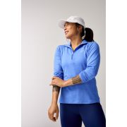 Brooks Dash 1/2 Zip 2.0 W – Bluză de alergare cu fermoar scurt - Albastru (483)