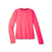 Brooks High Point Long Sleeve W – Bluză de alergare trail cu mânecă lungă, lână merinos - Roz