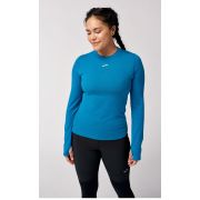 Brooks High Point Long Sleeve W – Bluză de alergare trail cu mânecă lungă, lână merinos - Albastru