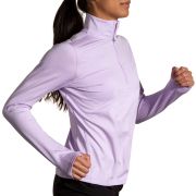 Brooks Dash 1/2 Zip 2.0 W – Bluză de alergare cu fermoar scurt - Mov